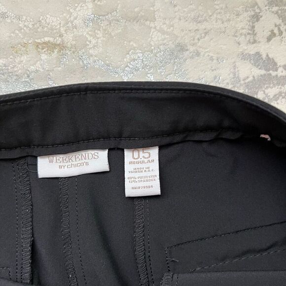 Chico’s Weekends black casual ankle pants - Picture 9 of 12